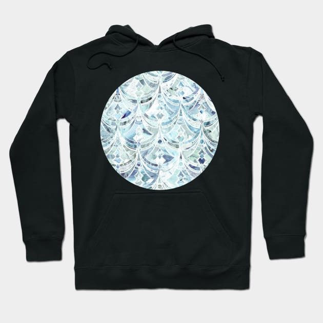 Ice and Diamonds Art Deco Pattern Hoodie by micklyn